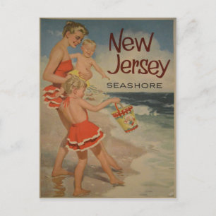 New Jersey Vintage Travel Poster Postkarte