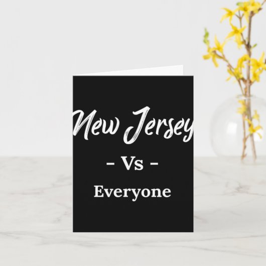 New Jersey Vs Everyone  Karte (Gelbe Blume)
