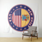 New Jersey Wandteppich (Beispiel (Horizontal))