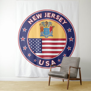 New Jersey Wandteppich