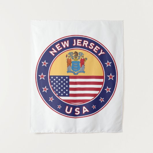 New Jersey Wandteppich (Vorderseite)