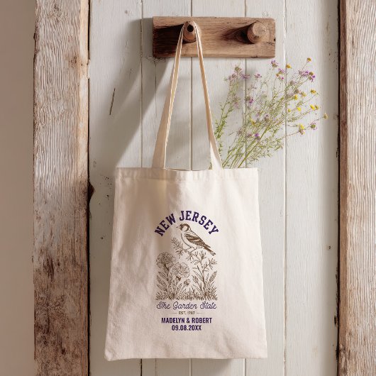 New Jersey Wedding Welcome Bag, Staat Liebe Tragetasche