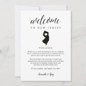 New Jersey Wedding Welcome Letter & Tour (Vorderseite)