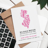 NEW JERSEY Wir haben neue Adresse New Zuhause Post Postkarte