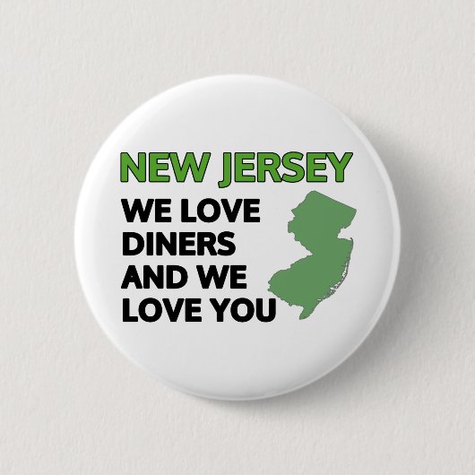 New Jersey: Wir Liebe und Liebe Button (Vorderseite)
