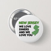 New Jersey: Wir Liebe und Liebe Button (Vorne & Hinten)