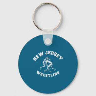 New Jersey Wrestling 80er Jahre Distressed Retro S Schlüsselanhänger
