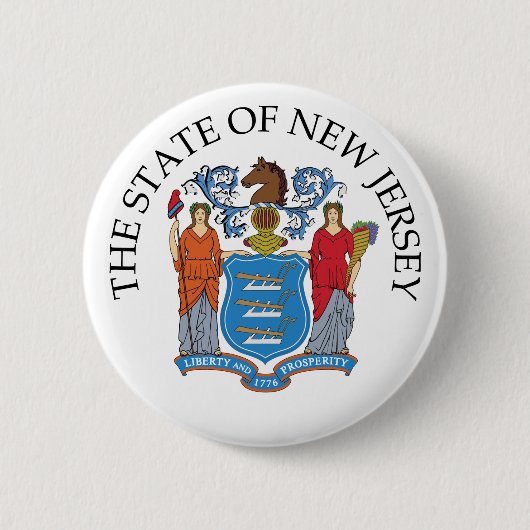 New Jersey-Zeichen Button (Vorderseite)