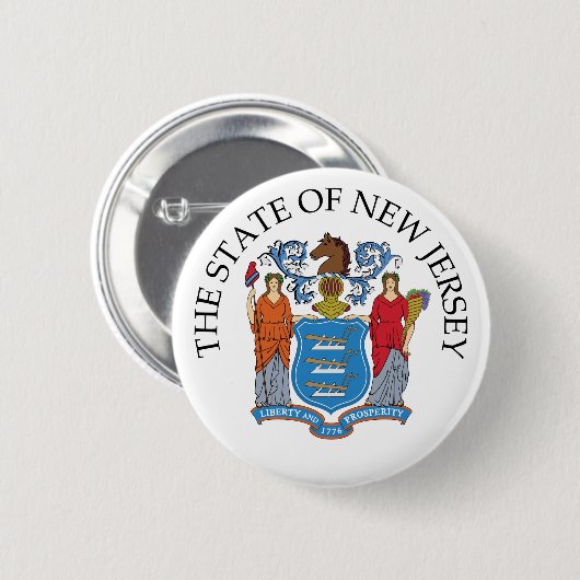 New Jersey-Zeichen Button (Vorne & Hinten)