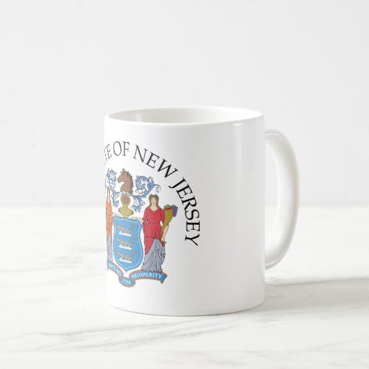 New Jersey-Zeichen Kaffeetasse (VorderseiteRechts)