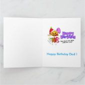 New-Jersey zentrale blaue Kometen-Zug-Gruß-Karte Karte (Innenseite)