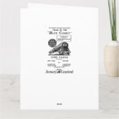 New-Jersey zentrale blaue Kometen-Zug-Gruß-Karte Karte (Rückseite)