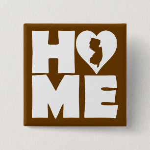 New Jersey Zuhause Heart Staat Button Abzeichen Bu