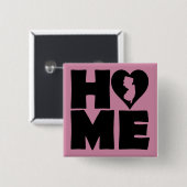 New Jersey Zuhause Heart Staat Button Abzeichen Bu (Vorne & Hinten)