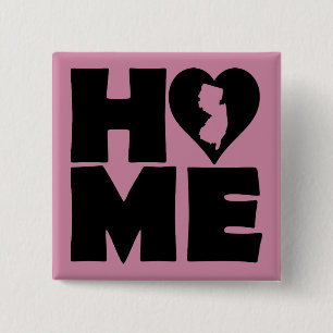 New Jersey Zuhause Heart Staat Button Abzeichen Bu