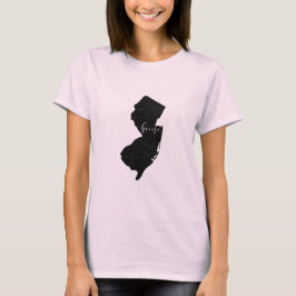 New Jersey Zuhause-Skript T-Shirt