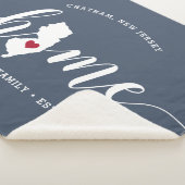 New Jersey Zuhause Staaten Personalisiert Sherpadecke (3/4)