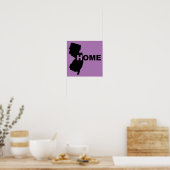 New Jersey Zuhause weg vom Staat-Poster-Zeichen Poster (Küche)