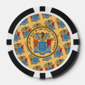 New Jerseyan Flag & Seal, New Jersey Pokerchips (Vorderseite)