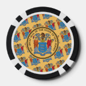 New Jerseyan Flag & Seal, New Jersey Pokerchips (Rückseite)