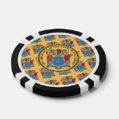 New Jerseyan Flag & Seal, New Jersey Pokerchips (Einzeln)