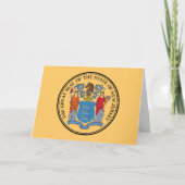 New Jerseyan Seal, Seal of New Jersey Karte (Vorderseite)