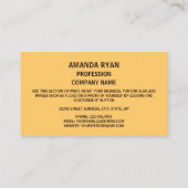 New Jerseyan Siegel, Siegel von New Jersey Visitenkarte (Rückseite)