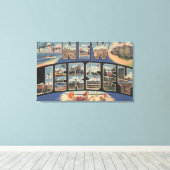 New JerseyGroße BuchstabenszenenNew Jersey Leinwanddruck (Insitu (Holzboden))