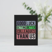 New Job Funny | Abschiedsarbeiter Verlassend | Gut Ankündigung (Stehend Vorderseite)