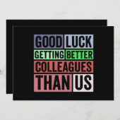 New Job Funny | Abschiedsarbeiter Verlassend | Gut Ankündigung (Vorne/Hinten)