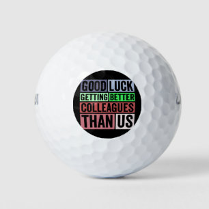 New Job Funny Abschiedsarbeiter Verlassend Gut Golfball