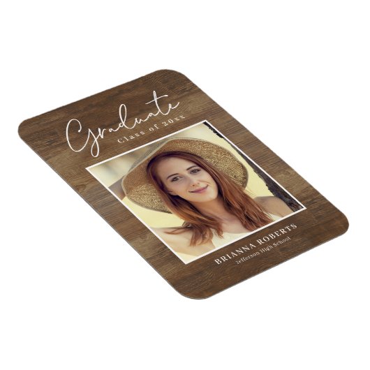 New Journey Rustic Abschluss Ankündigung Magnet (Rechte Seite)