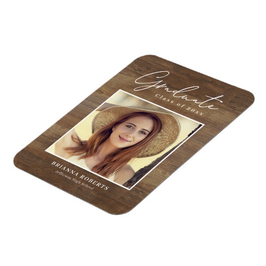 New Journey Rustic Abschluss Ankündigung Magnet (Linke Seite)