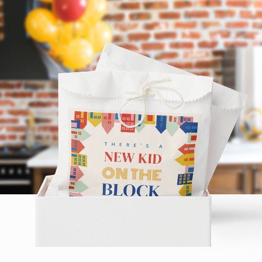 New Kid On The Block Houses Neutral Baby Shower Geschenktütchen
