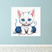 New Kitten Leinwanddruck (Insitu (Holzboden))