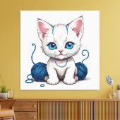 New Kitten Leinwanddruck (Insitu (Wohnzimmer))