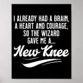 New Knee Funny Wizard Knee Replacement Surgery Rec Poster (Vorne)