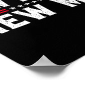 New Knee New Me Funny Broken Knee Surgery Recovery Poster (Ecke)