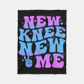 New Knee New Me Funny Knee Replacement Surgery Rec Fleecedecke (Vorderseite)