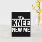 New Knee New Me Funny Knee Replacement Surgery Rec Karte (Gelbe Blume)