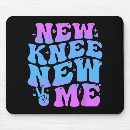 New Knee New Me Funny Knee Replacement Surgery Rec Mousepad (Vorne)
