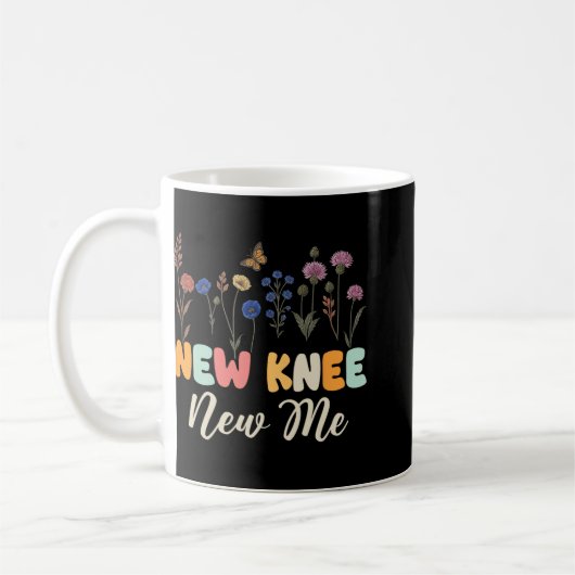 New Knee New Me Funny Knee Surgery Recovery Joke Kaffeetasse (Links)