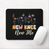 New Knee New Me Funny Knee Surgery Recovery Joke Mousepad (Mit Mouse)