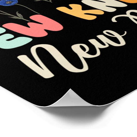 New Knee New Me Funny Knee Surgery Recovery Joke  Poster (Ecke)