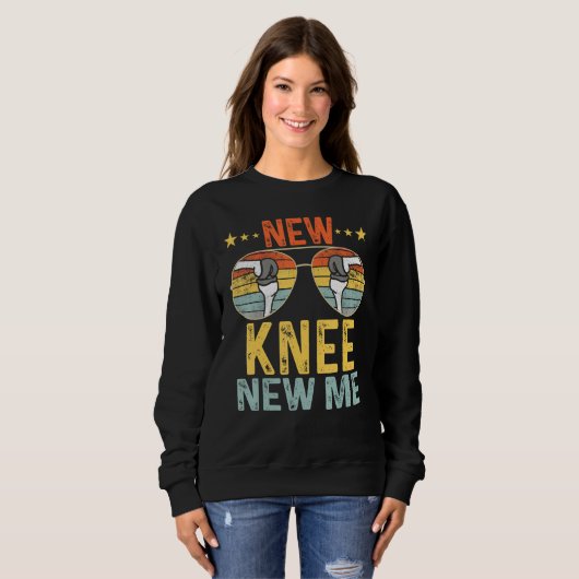 New Knee New Me Knee Replacement Surgery Sweatshirt (Vorne ganz)
