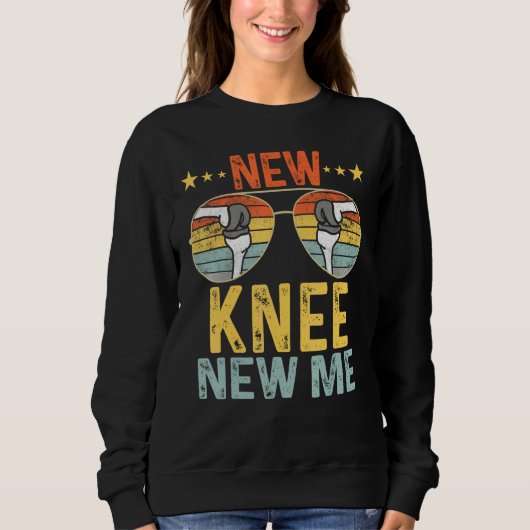 New Knee New Me Knee Replacement Surgery Sweatshirt (Vorderseite)