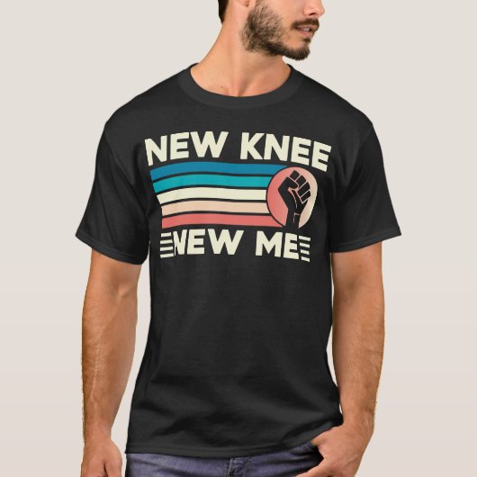 New Knee New Me Replacement Surgery Recovery Funny T-Shirt (Vorderseite)