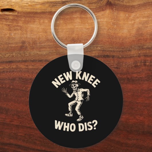 New Knee Who Dis_ Funny Skeleton Dance Halloween H Schlüsselanhänger (Vorderseite)