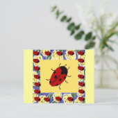 New Lady Bugs Postkarte (Stehend Vorderseite)