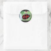 New Lady- Bugs Runder Aufkleber (Tasche)